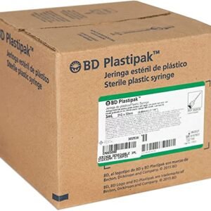 Jeringa 3 ml BD Plastipak Caja con 100 jeringas c/aguja Verde