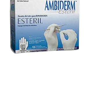 AMBIDERM Guante ESTÉRIL Caja C/100 PZAS (Chico)